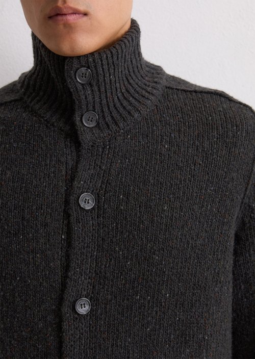 Regular cardigan — Dark Grey Melange