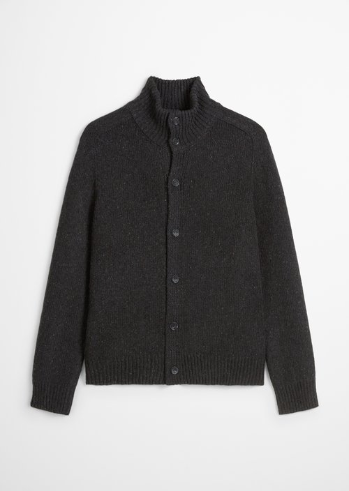 Regular cardigan — Dark Grey Melange