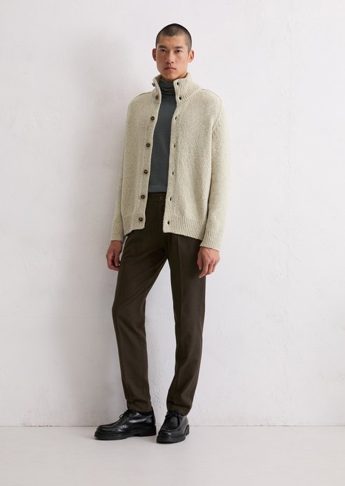Regular cardigan — Grey Silk