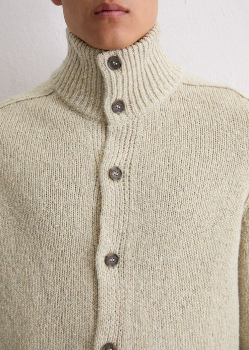 Regular cardigan — Grey Silk