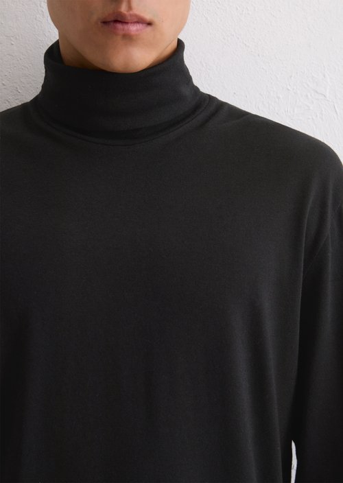Regular turtleneck longsleeve — Black