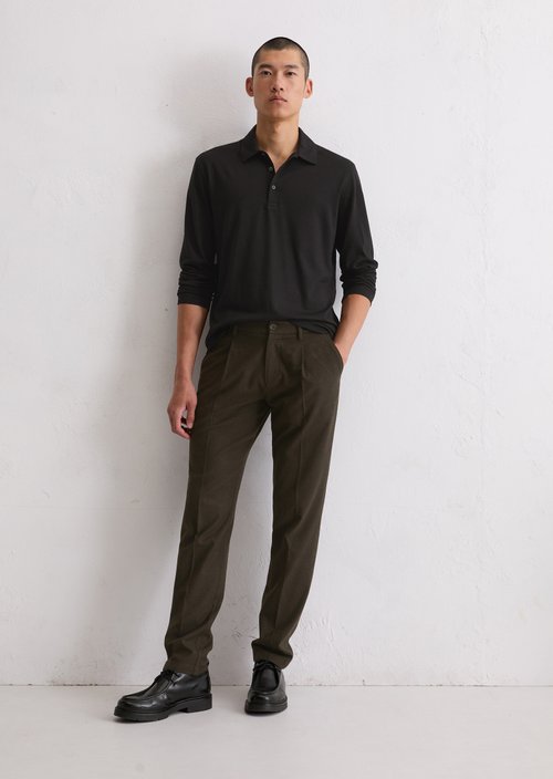 Regular polo shirt — Black