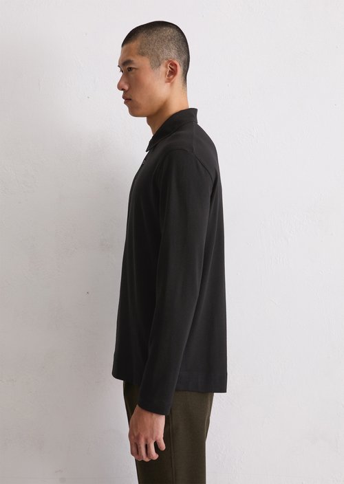 Regular polo shirt — Black