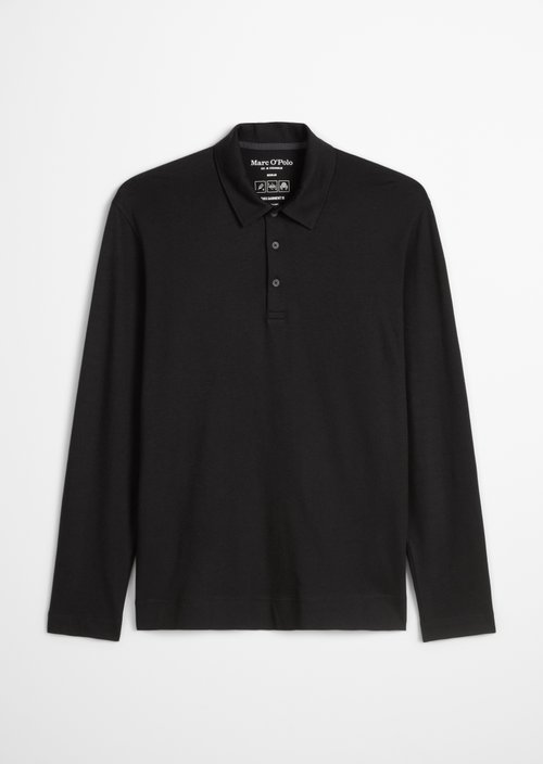 Regular polo shirt — Black