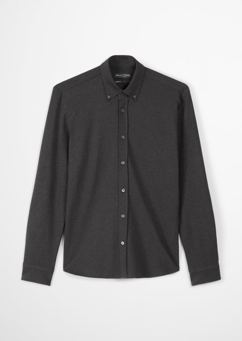 Jersey shirt shaped — Coal Grey Melange