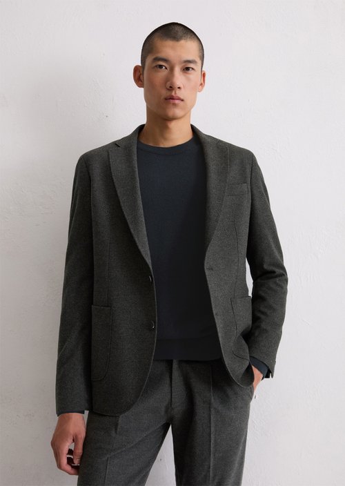 Jacket shaped — Dark Grey Melange
