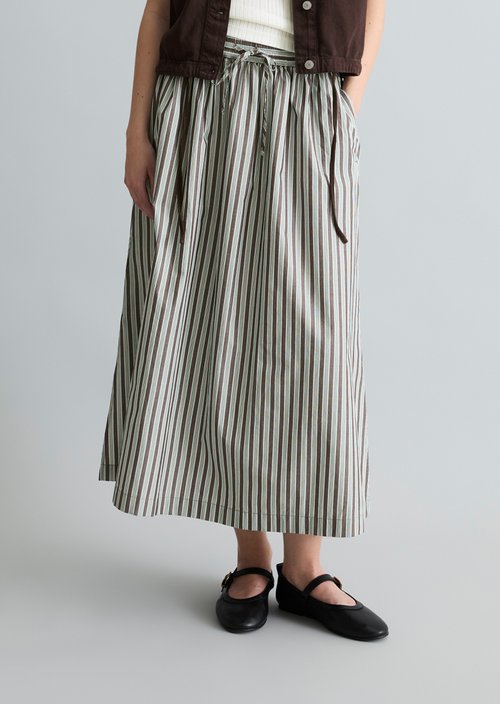 Flared skirt — Dark Brown