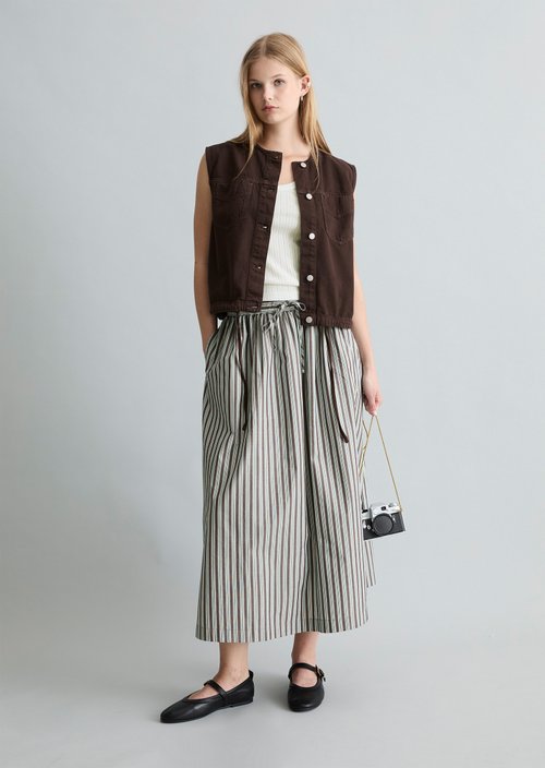 Flared skirt — Dark Brown