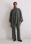 【FETICO】WOOL TAILORED CAPE GRAY サイズ1 FETICO】WOOL TAILORED CAPE GRAY サイズ1 FETICO WOOL TAILORED CAPE