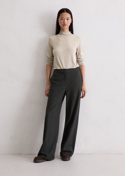 Turtleneck sweater slim — Chalky Mauve Melange