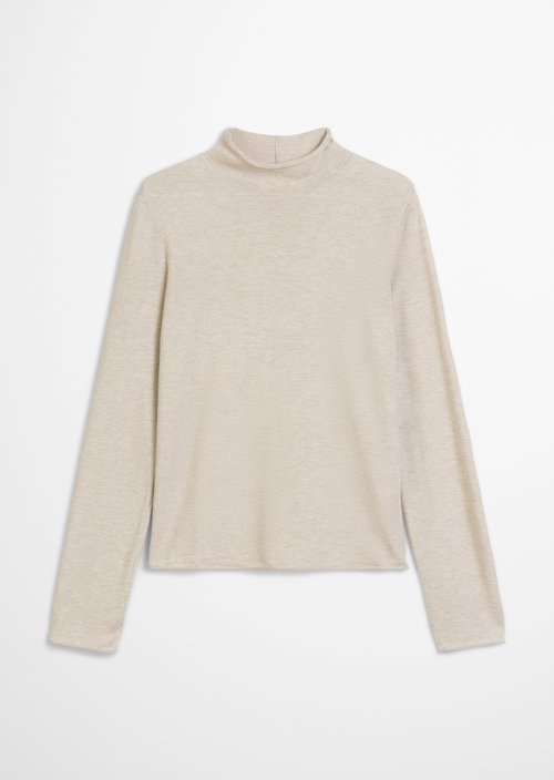 Turtleneck sweater slim — Chalky Mauve Melange