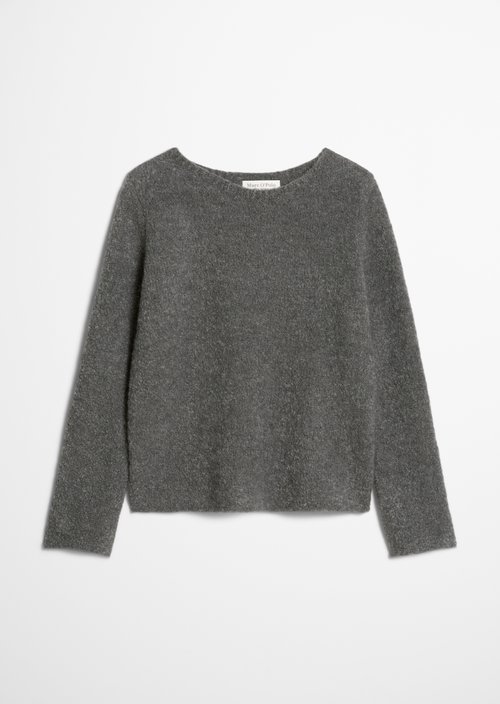 Bouclé sweater regular — Rocky Grey Melange