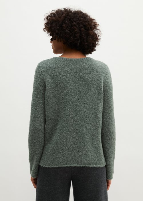 Bouclé sweater regular — Foggy Blue