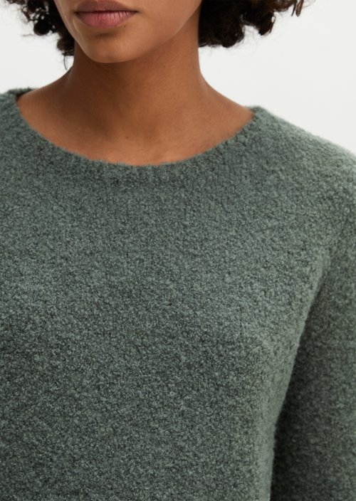 Bouclé sweater regular — Foggy Blue