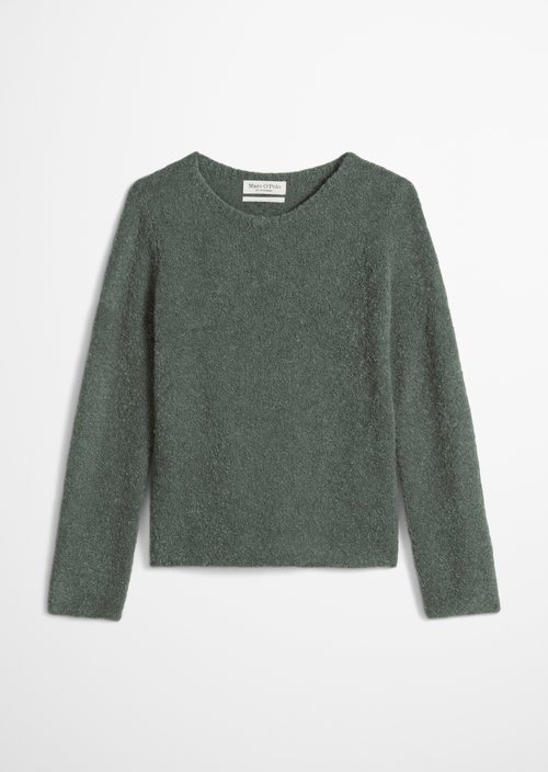 Bouclé sweater regular — Foggy Blue