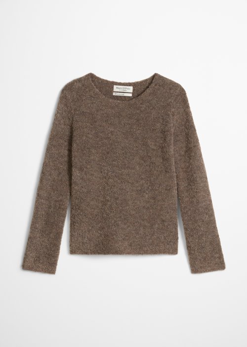 Bouclé sweater regular — Stone Taupe Melange