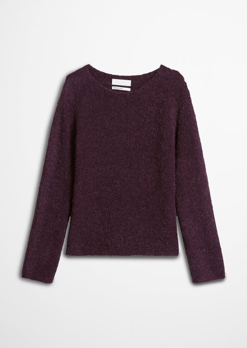 Bouclé sweater regular — Pure Plum
