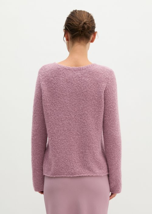 Bouclé sweater regular — Gentle Mauve