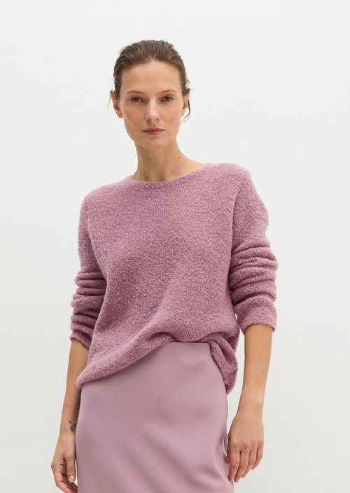 Bouclé sweater regular — Gentle Mauve