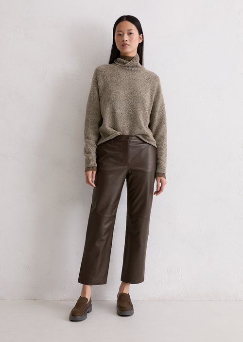 Tweed sweater regular — Shaded Brown Melange