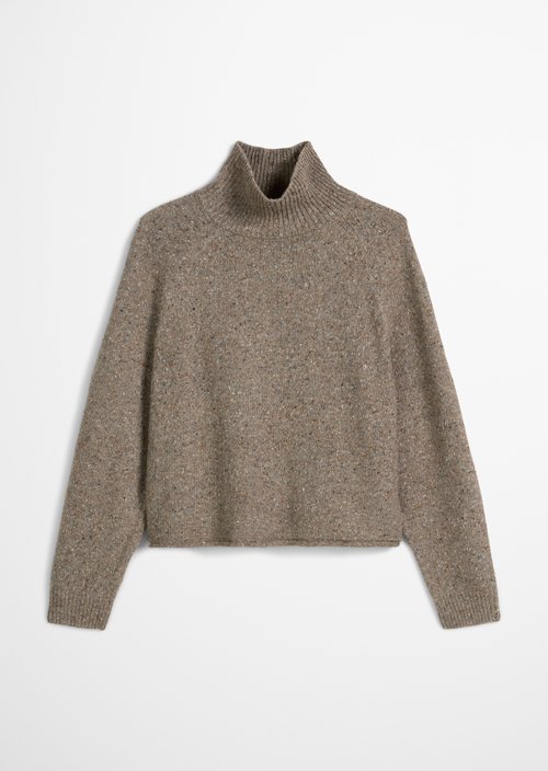 Tweed sweater regular — Shaded Brown Melange