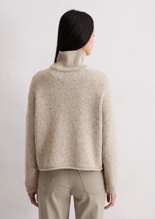 Tweed sweater regular — Chalky Mauve Melange