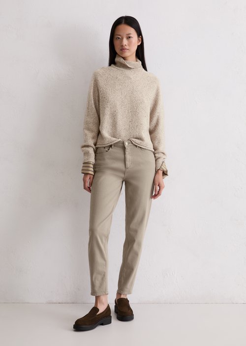 Tweed sweater regular — Chalky Mauve Melange