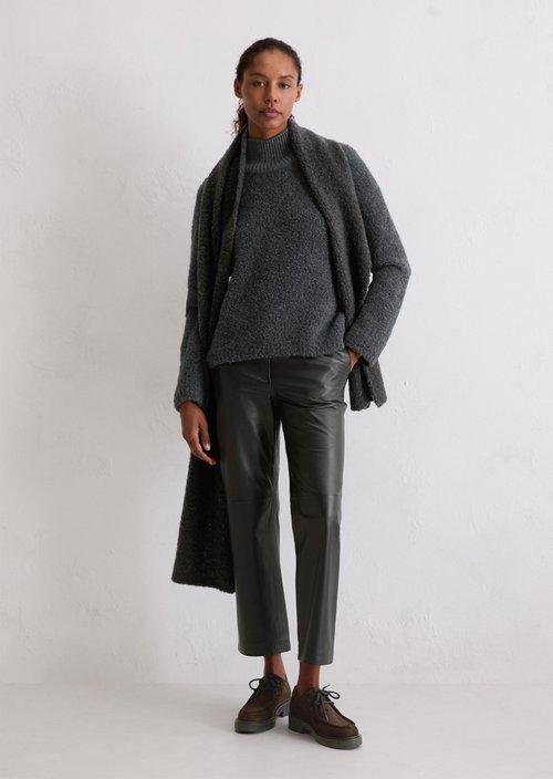 Bouclé sweater regular — Rocky Grey Melange