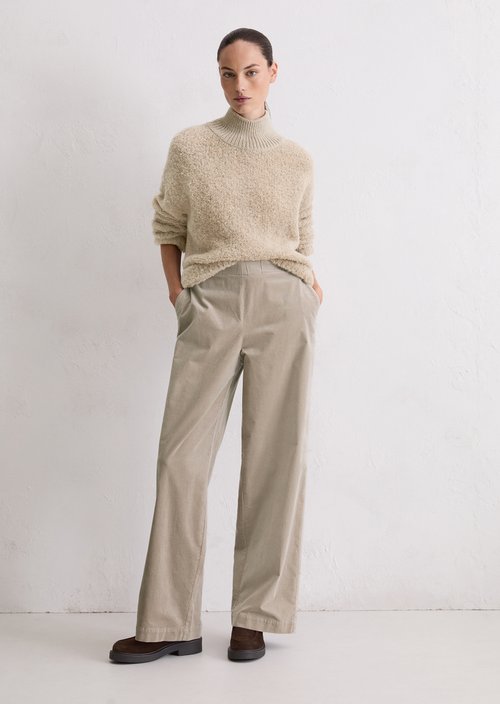 Bouclé sweater regular — Chalky Mauve Melange