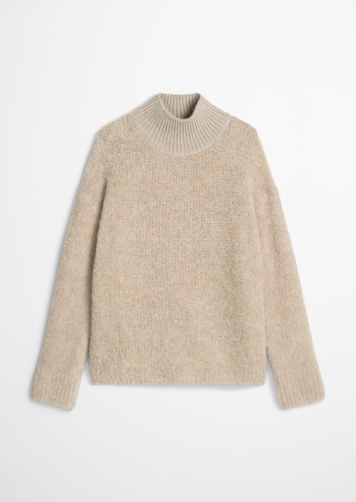 Bouclé sweater regular — Chalky Mauve Melange