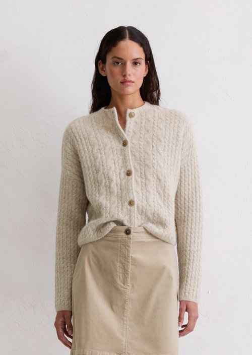Cardigan regular — Chalky Mauve Melange