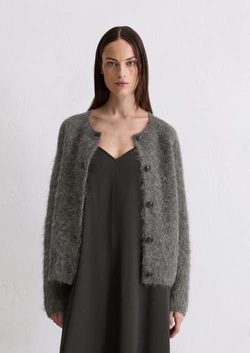 Cardigan regular — Rocky Grey Melange