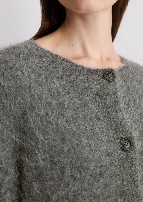 Cardigan regular — Rocky Grey Melange