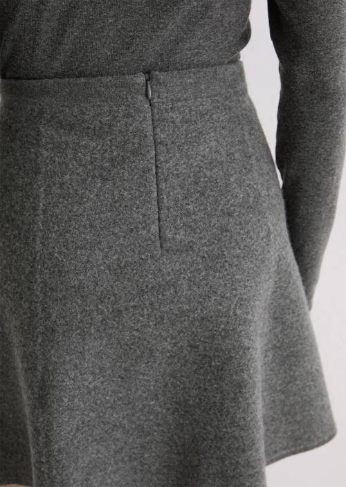 Minirok regular Rocky Grey Melange in detailaanzicht