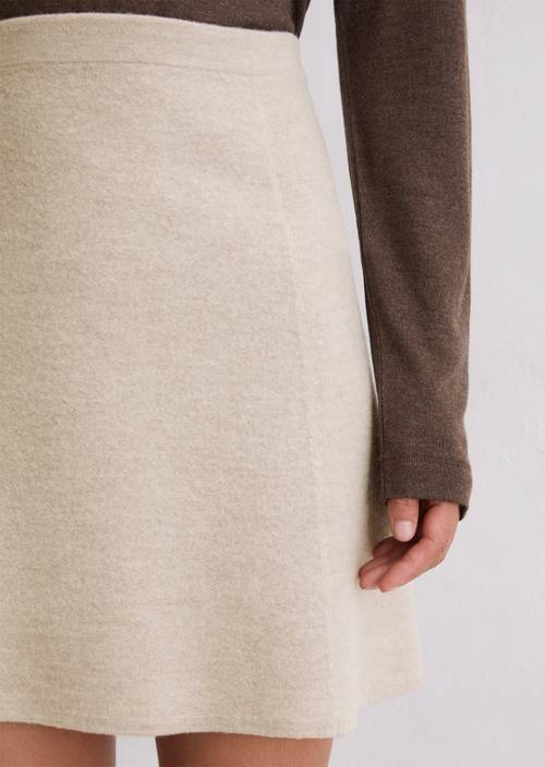 Minirok regular Chalky Mauve Melange in detailaanzicht
