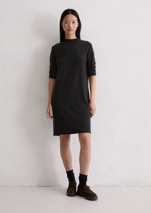 Knitted dress regular — Black