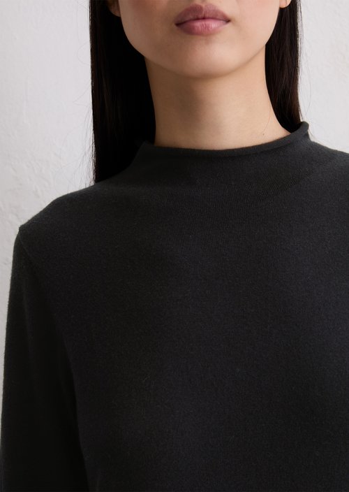 Knitted dress regular — Black