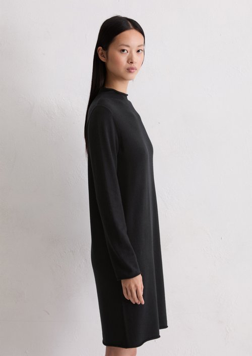 Knitted dress regular — Black