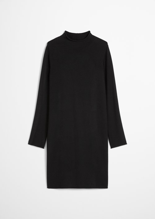 Knitted dress regular — Black