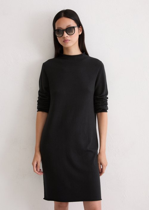 Knitted dress regular — Black
