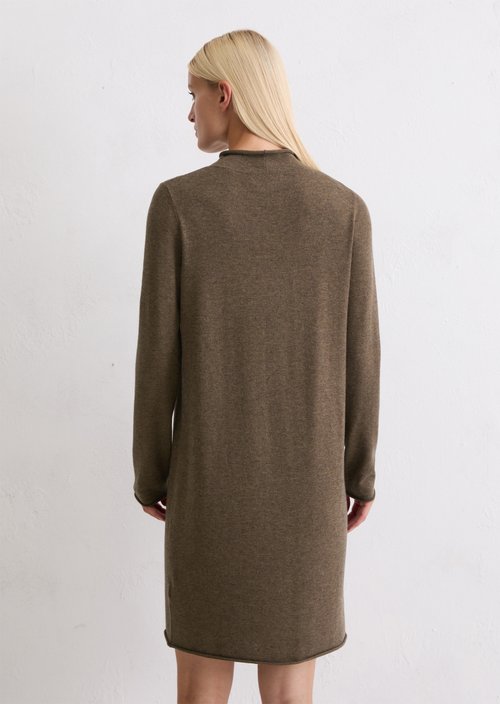 Knitted dress regular — Shaded Brown Melange