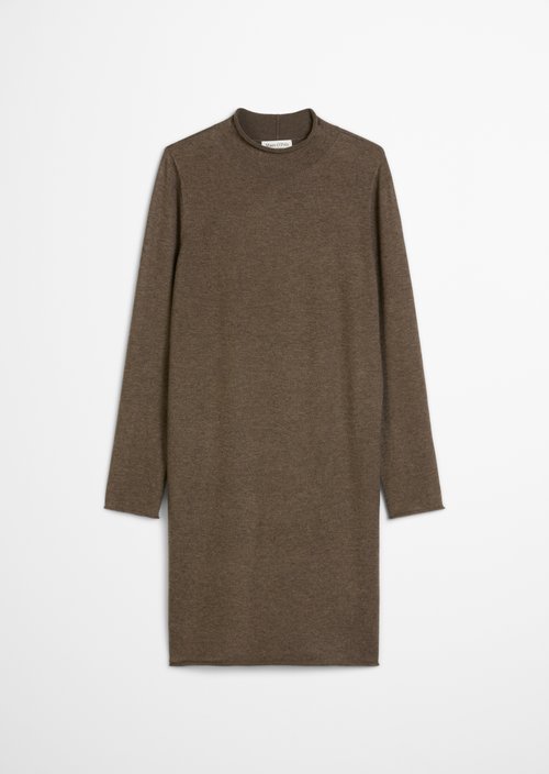Knitted dress regular — Shaded Brown Melange