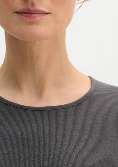 Longsleeve regular Broken Graphite in detail view