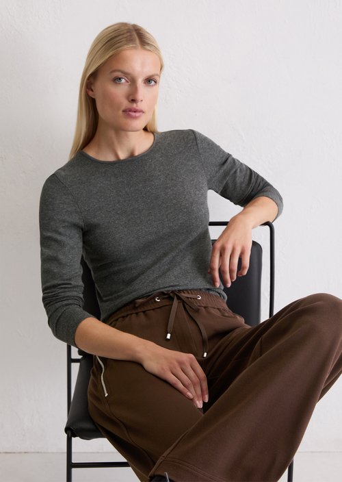 Longsleeve regular — Rocky Grey Melange