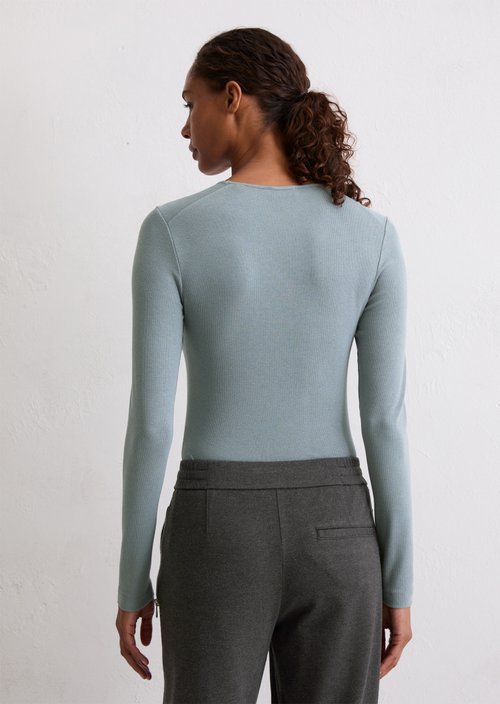 Longsleeve regular — Slate Blue