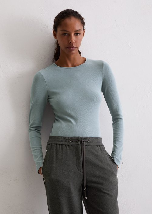 Longsleeve regular — Slate Blue
