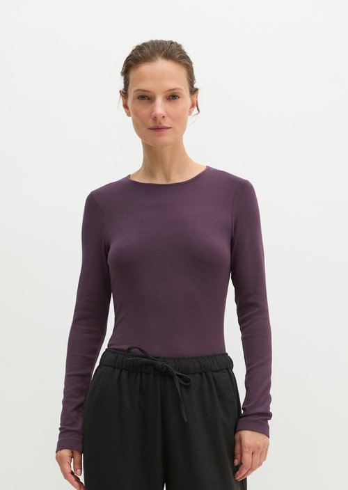 Longsleeve regular — Pure Plum
