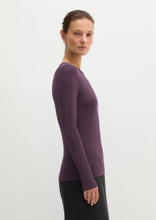 Longsleeve regular — Pure Plum