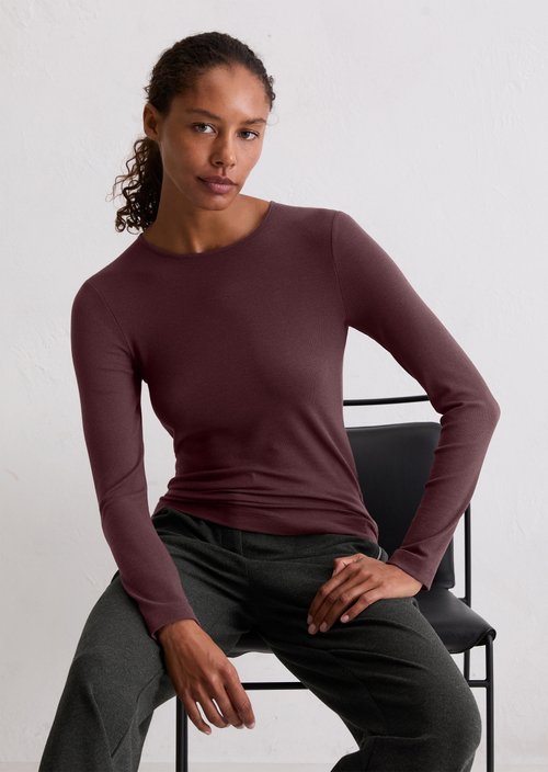 Longsleeve regular — Black Cherry
