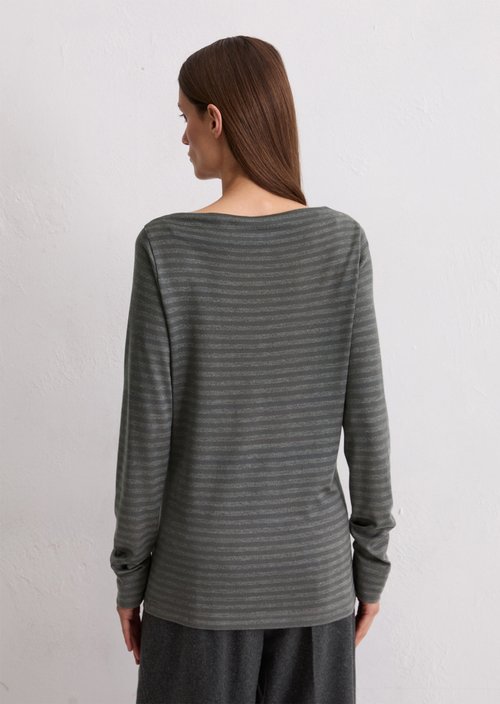 Regular striped longsleeve — Dark Grey